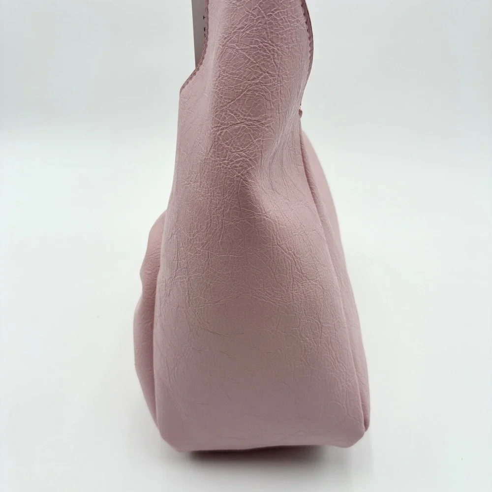 Betsey Johnson LBROSA Bow Hobo Bag Purse Shoulder Bag Y2K Pink Blush‎